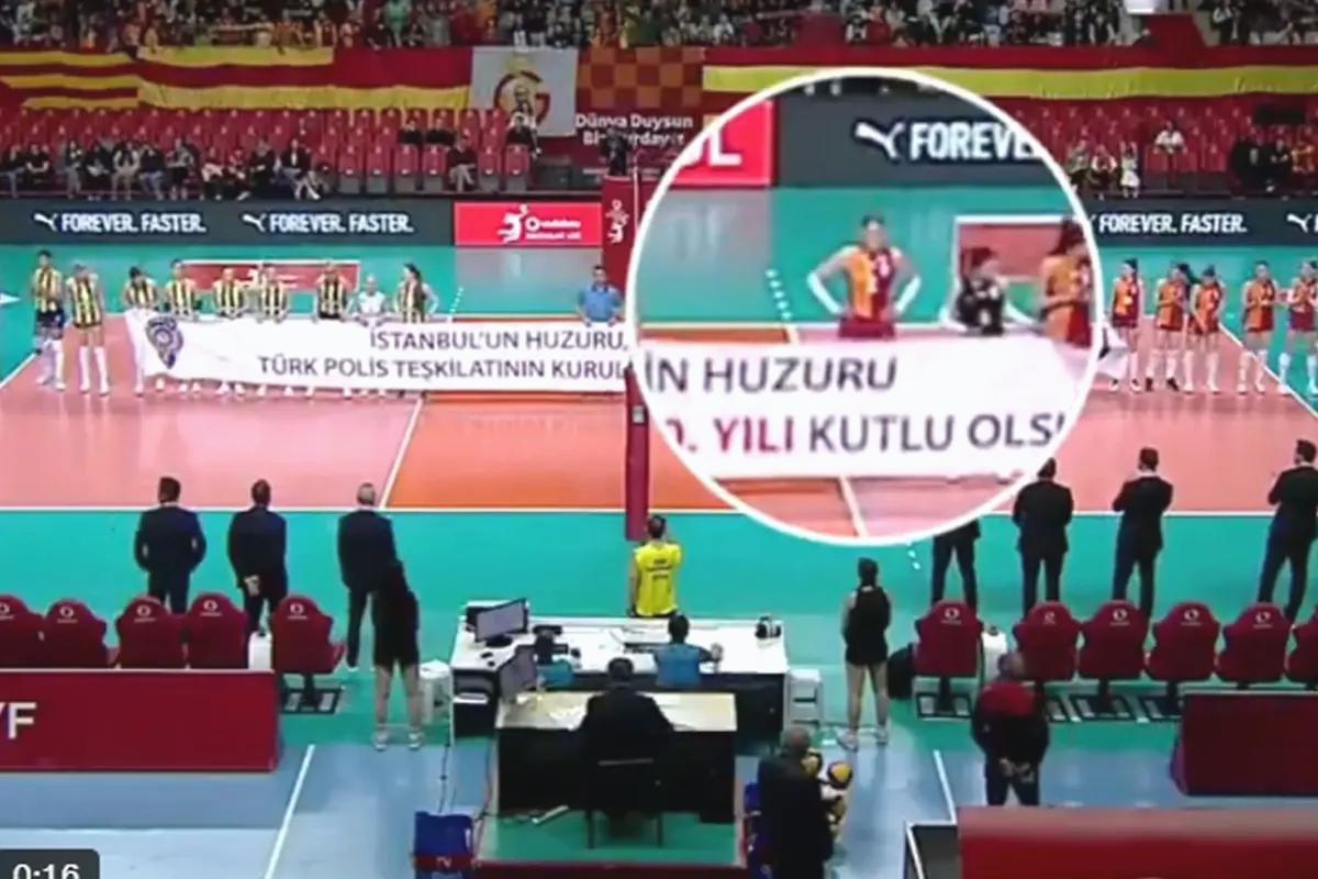 Boykota destek veren ve maç öncesi açılan pankartı tutmayan voleybolcu sessizliğini bozdu