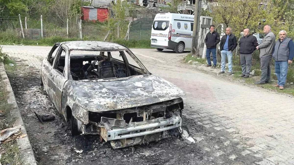 Çorlu’da Park Halindeki Otomobil Yandı, Sahibi Şoke Oldu