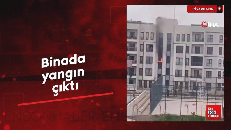 Diyarbakır’da bina yangını