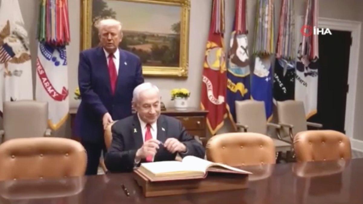 Donald Trump yine Binyamin Netanyahu’nun sandalyesini düzeltti