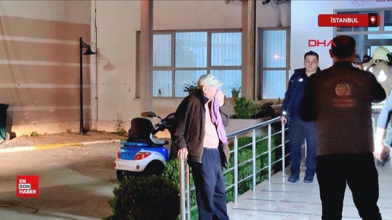 Dumandan etkilenen 17 huzurevi sakini ambulanslarla hastaneye kaldırıld