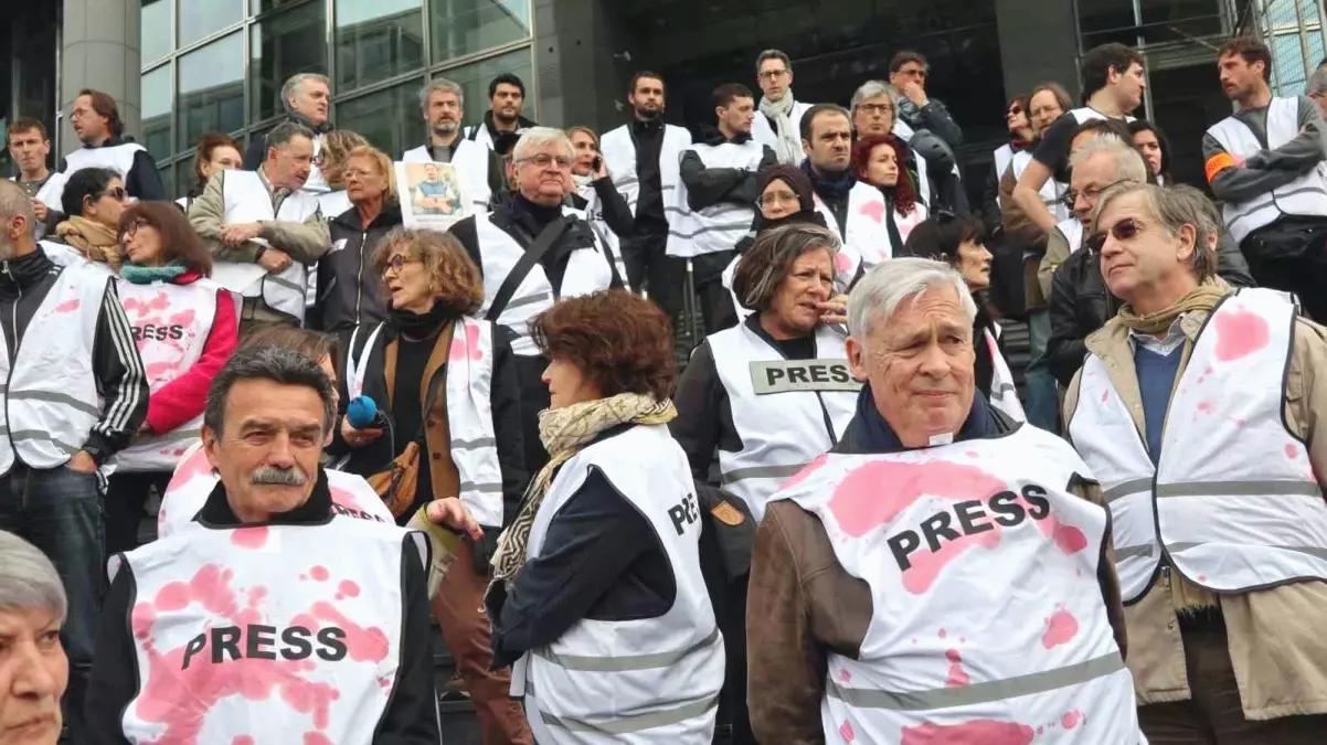 Gazetecilerden İsrail Protestosu