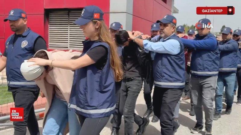 Gaziantep’te cinayet: Öldürülen şahsın eşiyle birlikte 6 zanlı adliyeye sevk edildi