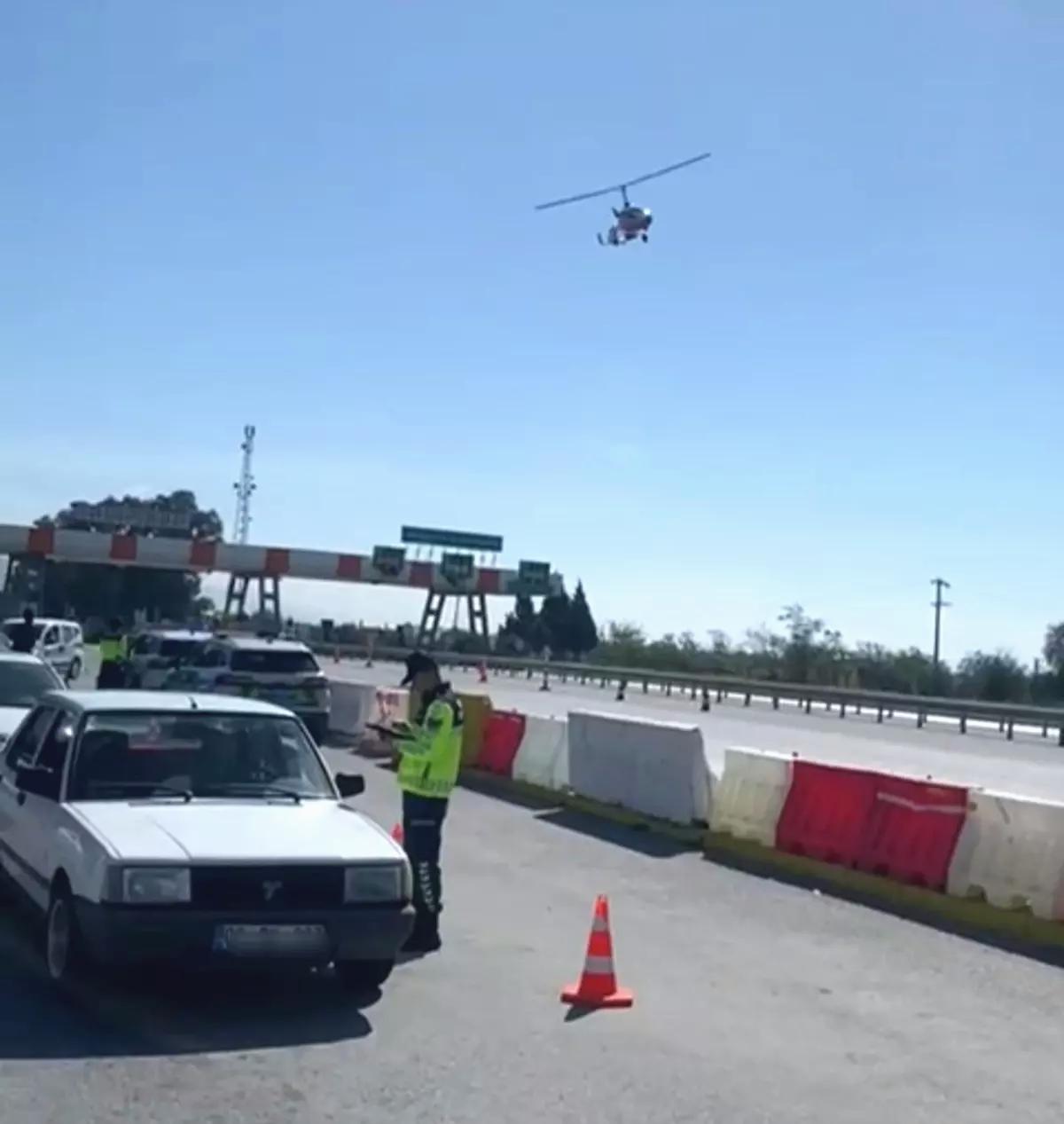 Germencik’te Havadan Trafik Denetimi
