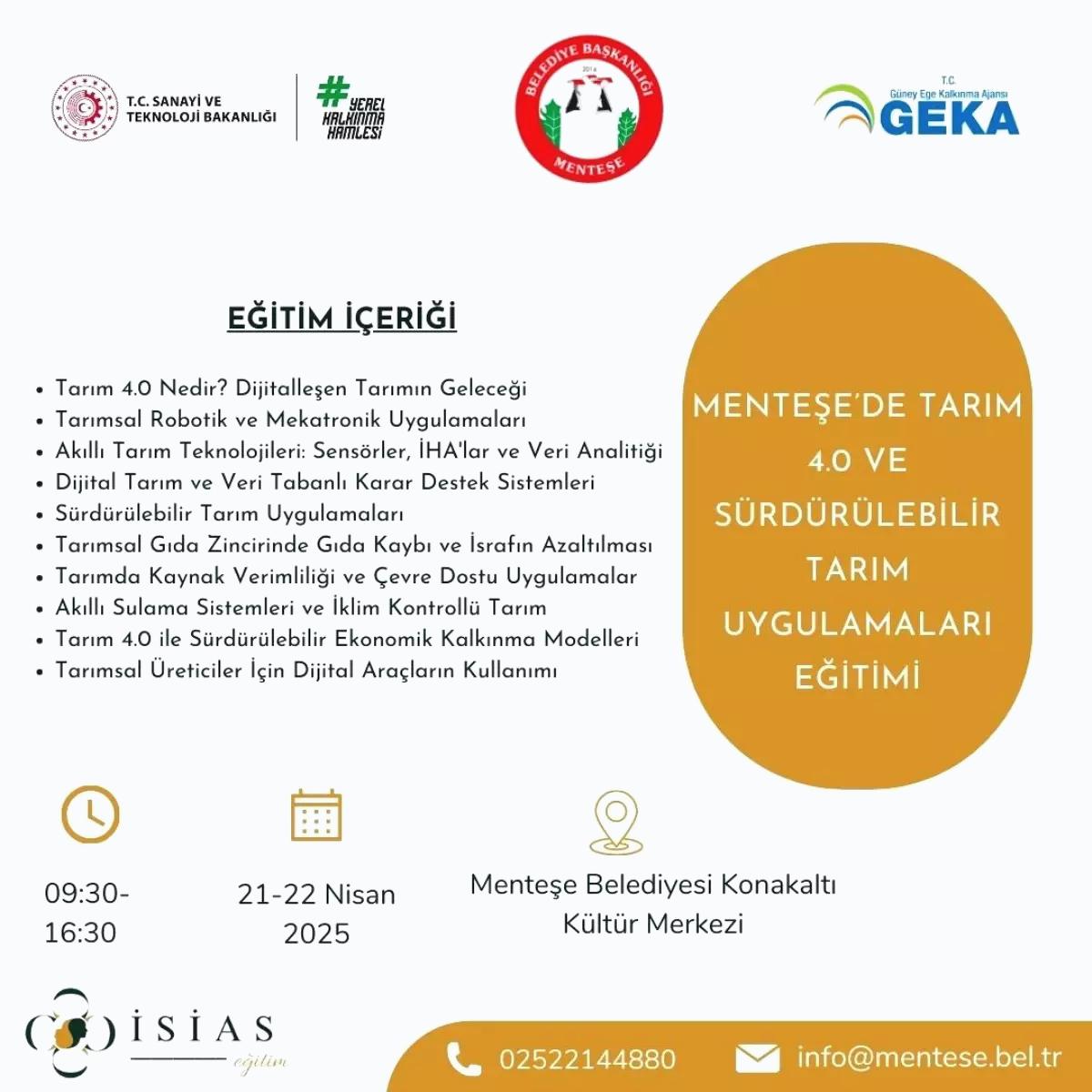 Menteşe Belediyesi’nden Tarım 4.0 Eğitimi Başlıyor