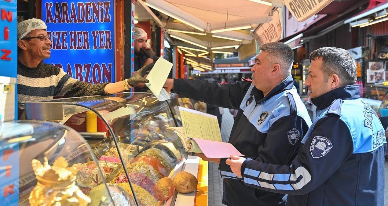Ortaköy’de müşteri çekmek çevreye rahatsızlık veren 4 kumpirci kapatıldı