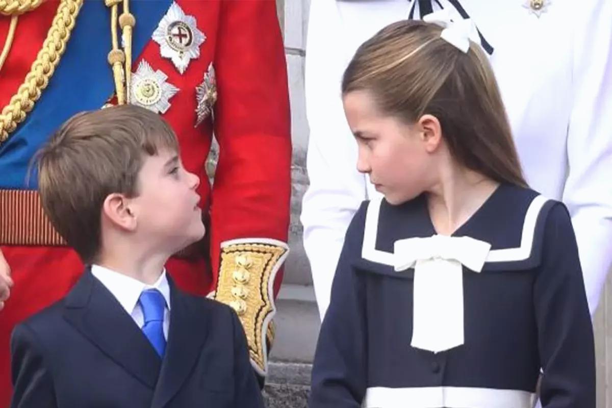 Prenses Charlotte, geçit töreninde kardeşi Prens Louis’i azarladı