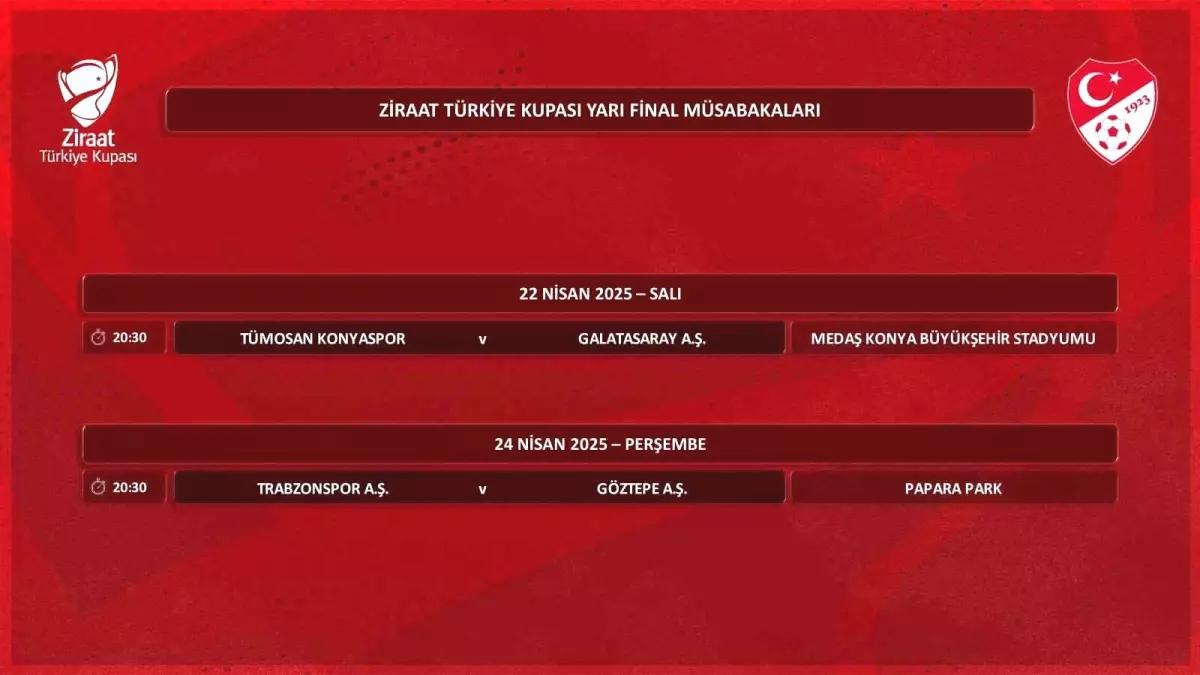 Ziraat Kupası Yarı Final Programı Açıklandı