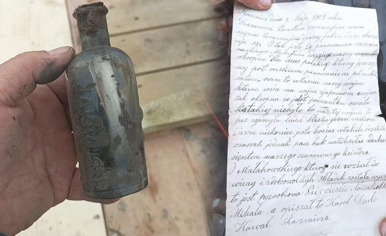 120 yıllık şişeden tarihi sırlar çıktı