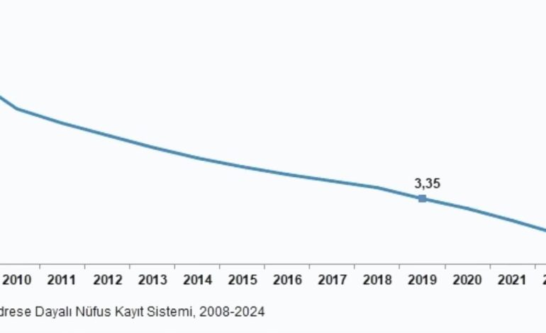 2024’te Ortalama Hanehalkı 3,11 Kişiye Düştü