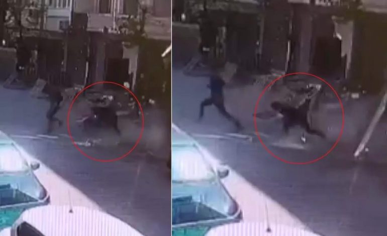 3.7’lik depremde bir binanın balkonu çöktü! Yaralı var