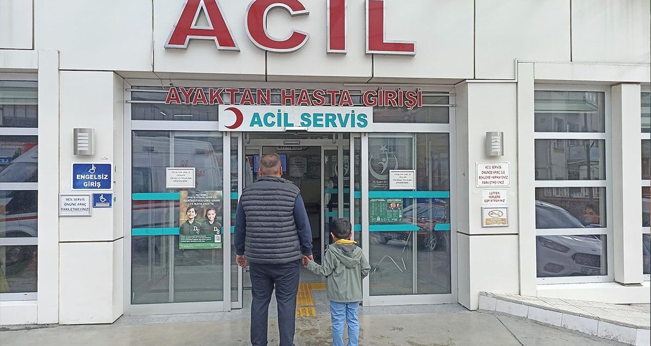 5 yaşındaki çocuk evinin önünde kabusu yaşadı