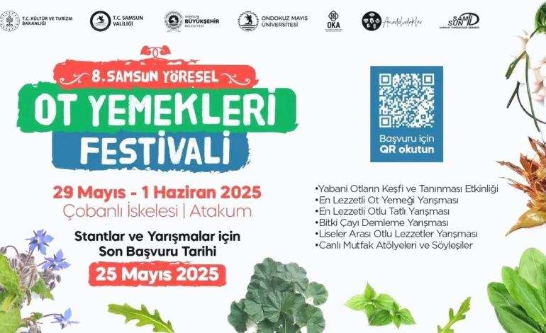 8. Samsun Yöresel Ot Yemekleri Festivali 29 Mayıs’ta Başlıyor