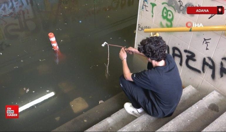 Adana’da 13 gün önce yağan yağmurda göle dönen alt geçit