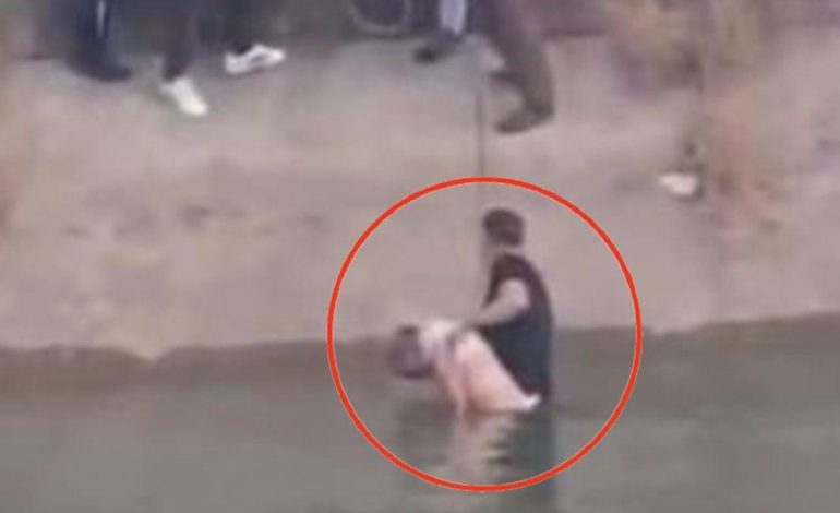 Adana’da sulama kanalında hareketsiz duran vatandaşlar kurtardı