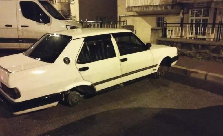 Afyon’da Lastik Hırsızları Yakalandı