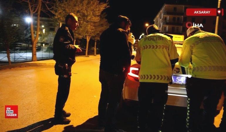 Aksaray’da alkollü yakalanan motosiklet sürücüsü polise dert yandı