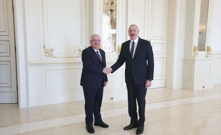 Aliyev, Bakan Güler’i Kabul Etti
