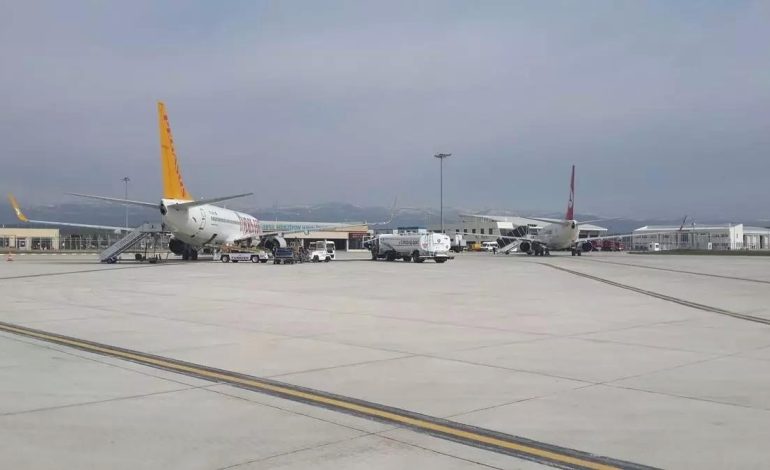 Amasya Merzifon Havalimanı’nda 12 bin 602 yolcu