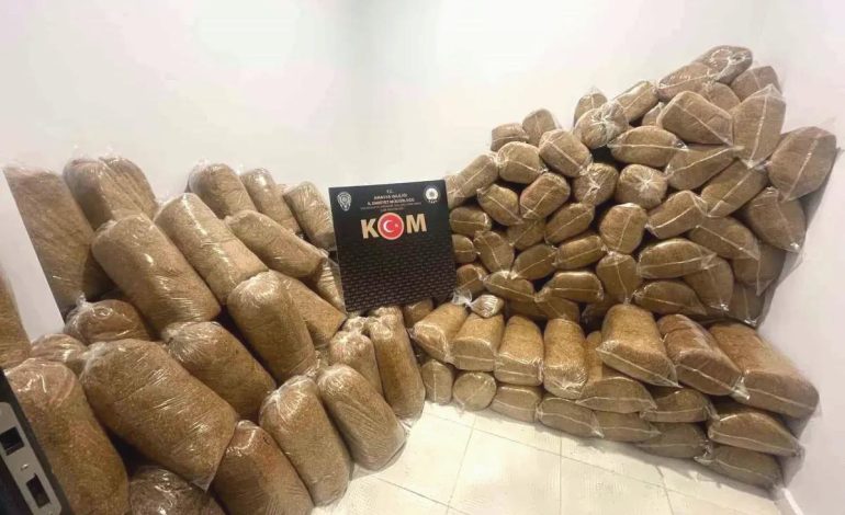 Amasya’da 1,5 Milyon TL’lik Kaçak Tütün Ele Geçirildi