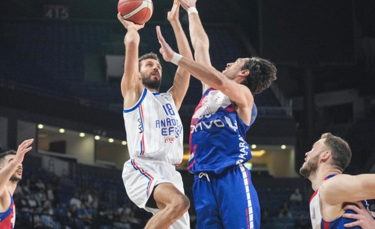 Anadolu Efes evinde Onvo Büyükçekmece Basketbol’u yundi