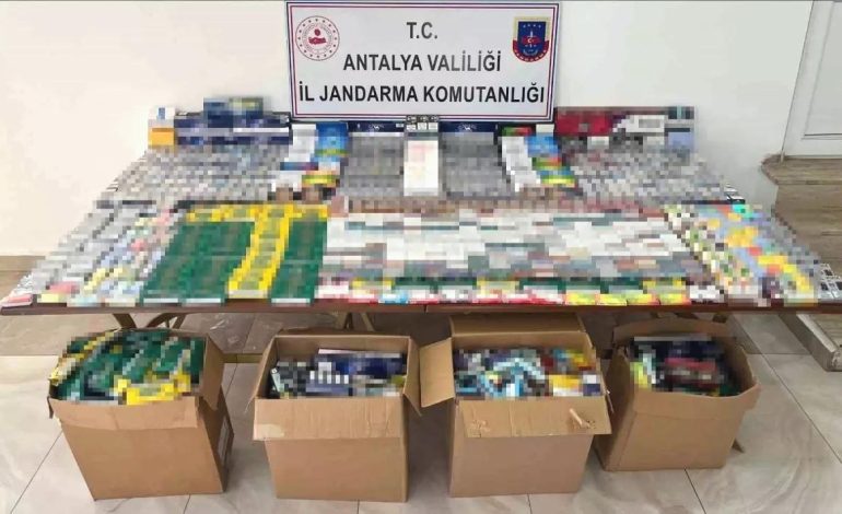 Antalya’da Kaçak Sigara Operasyonu