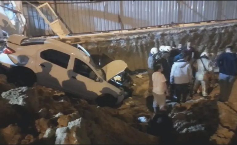 Arnavutköy’de Otomobil Şantiye Bekçisine Çarptı