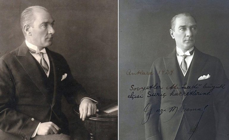 Atatürk’ün 98 yıl önce çekilen fotoğrafları ve videosu ortaya çıktı!