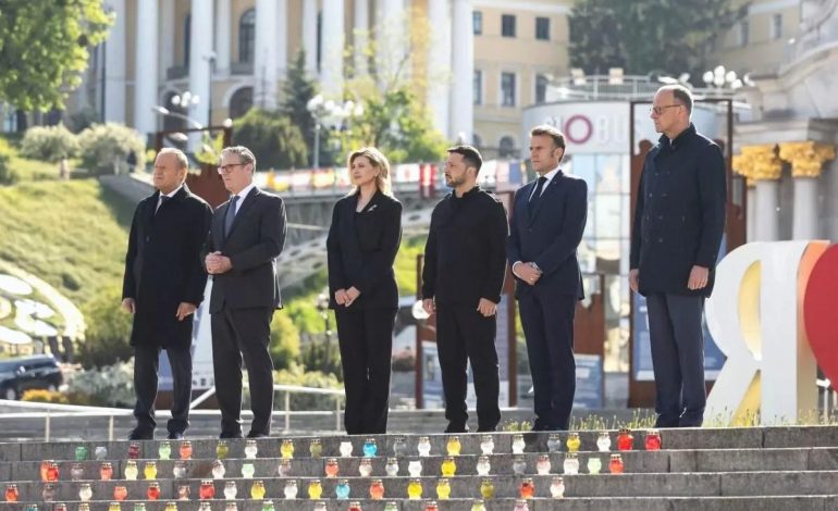 Avrupa Liderleri Kiev’de Barış Çağrısı Yapıyor