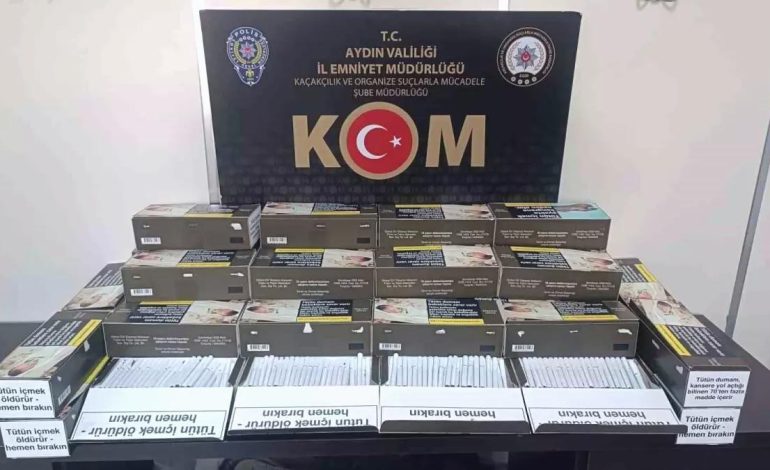 Aydın’da Kaçak Makaron Operasyonu