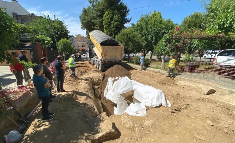 Aydın’daki Yol Çalışmasında Roma Dönemine Ait Oda Mezar Bulundu