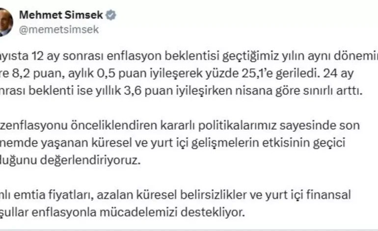 Bakan Şimşek: Küresel Etkiler Geçici