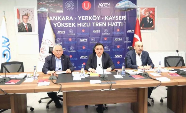 Başkan Büyükkılıç’tan yüksek hızlı tren şantiyesinde inceleme