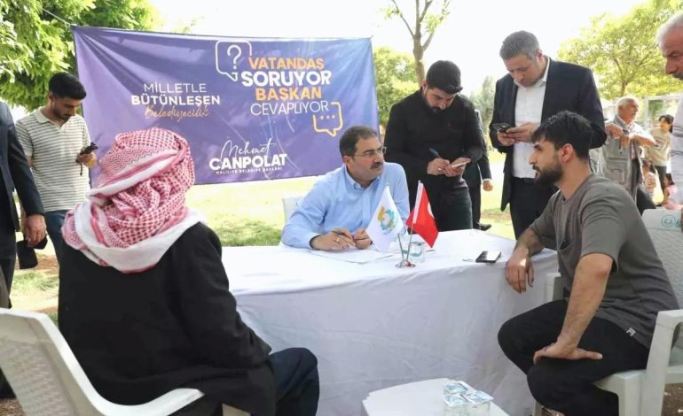 Başkan Canpolat vatandaşın sorularını cevapladı