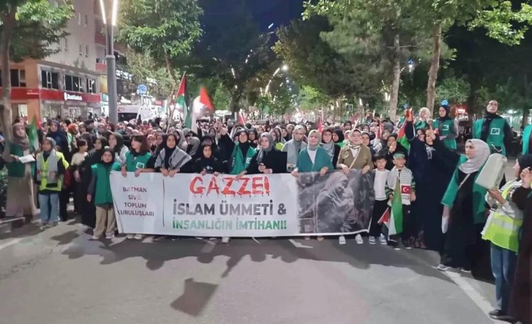 Batman’da Gazze İçin Yürüyüş