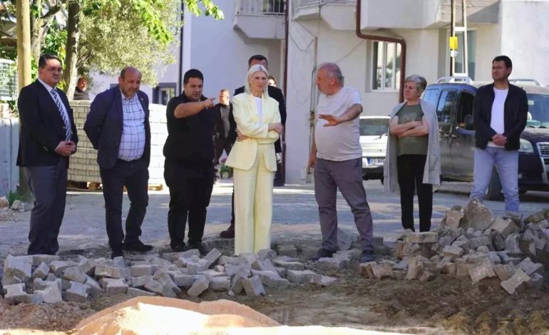 Bilecik’te Kilit Parke Taşı Çalışmaları İncelendi