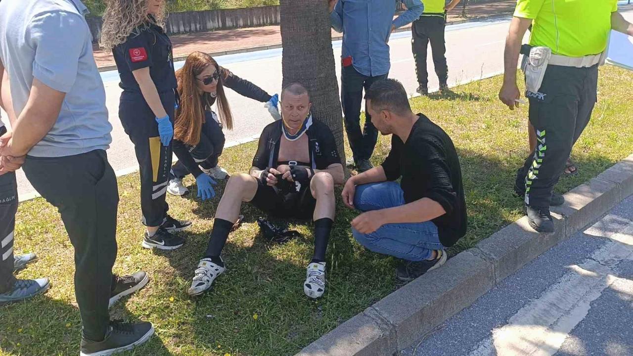 Bisiklet yoluna park eden otomobil Norveçli turisti yaraladı!