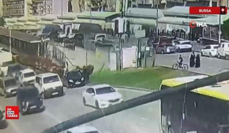 Bursa’da hırsızlık zanlısı çaldığı araçla yolda kalınca polise yakalandı
