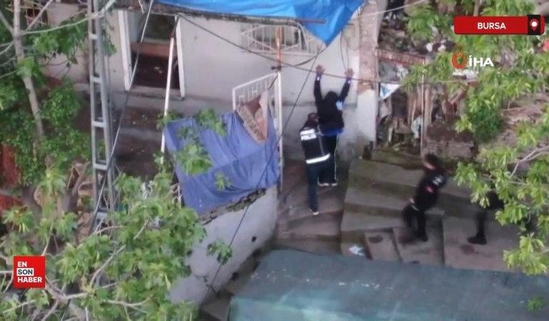 Bursa’da zehir tacirlerine yapılan baskında 34 şüpheli tutuklandı