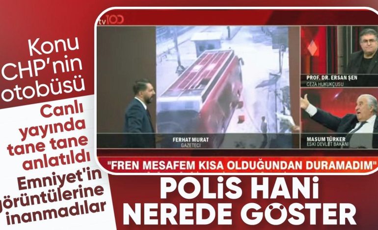 Canlı yayın polemiği: CHP otobüsünün ezmeye çalıştığı polis videosu gerçek mi