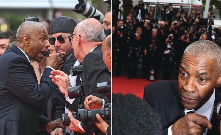 Cannes’da şok anlar: Denzel Washington fotoğrafçıyla tartıştı