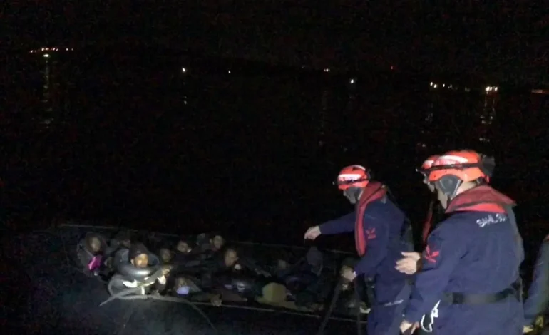 Çeşme Açıklarında 48 Düzensiz Göçmen Yakalandı