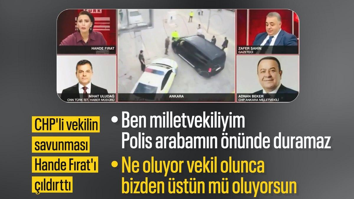 CHP’li Adnan Beker’in şoförü, aracı polis ekiplerinin üzerine sürdü