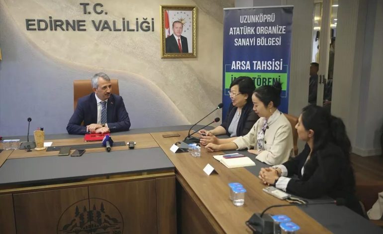 Çinli Firma Edirne’de Rüzgar Türbini Üretecek