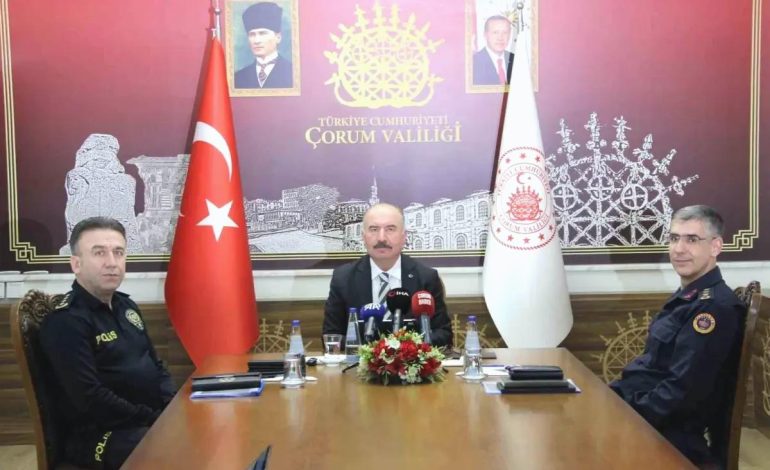 Çorum’da Suç Oranlarında Önemli Düşüş