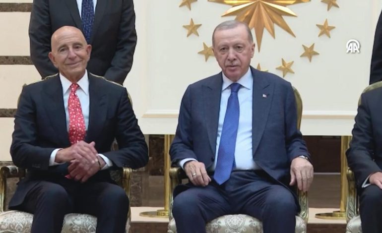 Cumhurbaşkanı Erdoğan, ABD Büyükelçisi Barrack’ı kabul etti