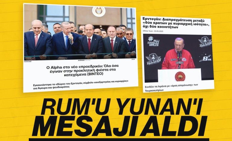 Cumhurbaşkanı Erdoğan’ın KKTC ziyareti Rum basınında