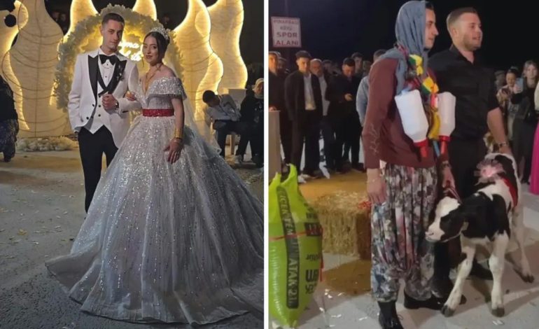 Damat çaresizce bekledi, düğünde takılanlar herkesi şoke etti