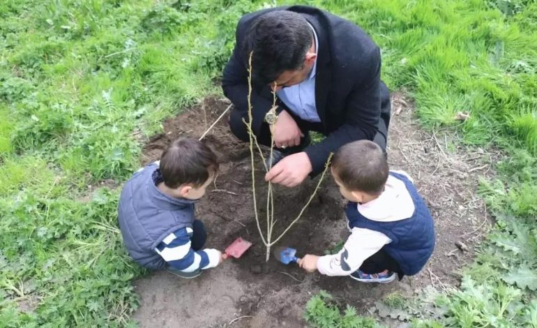 Davut Köyü’nde Fidan Dikimi Etkinliği Düzenlendi