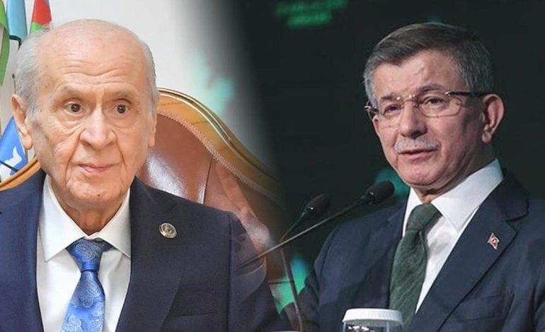 Davutoğlu, Bahçeli ile görüştü